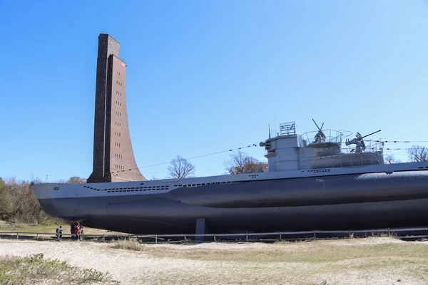 Laboe Németország Április 2022 Szép Kilátás Tengeralattjáró 995 Strand Laboe — Stock Fotó