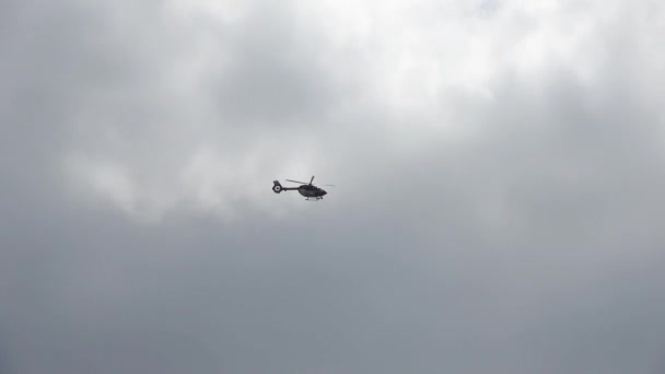 Kiel Alemania Mayo 2022 Helicóptero Del Rescate Sanitario Alemán Llamado — Vídeo de stock