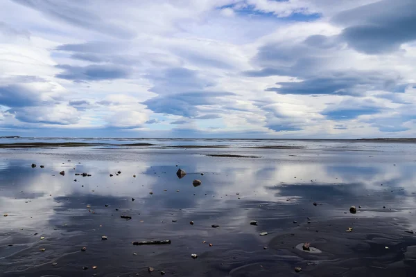 Spettacolari Nubi Ufo Nel Cielo Sopra Islanda Altocumulus Lenticularis — Foto Stock