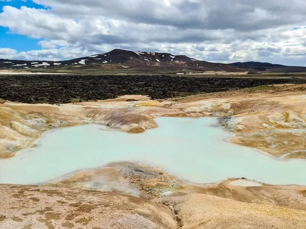 Steaming Hot Springs Volcanic Sulphur Fields Iceland —  Fotos de Stock