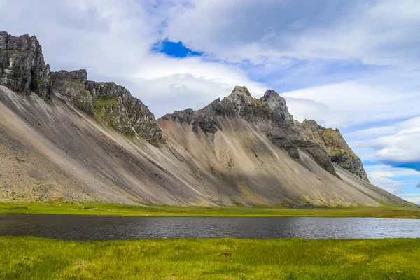 Дивовижний Вид Гори Вестрагорн Ісландії — стокове фото