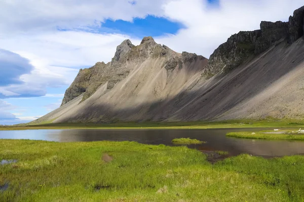 Дивовижний Вид Гори Вестрагорн Ісландії — стокове фото