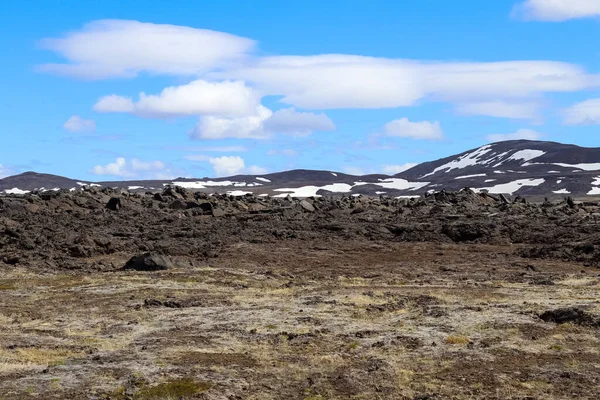 Volcanic Landscape Leirhnjukur Volcano Iceland Sulphur Rocks Wasteland — 图库照片