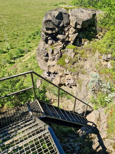 View Canyon Landscape Iceland — 스톡 사진