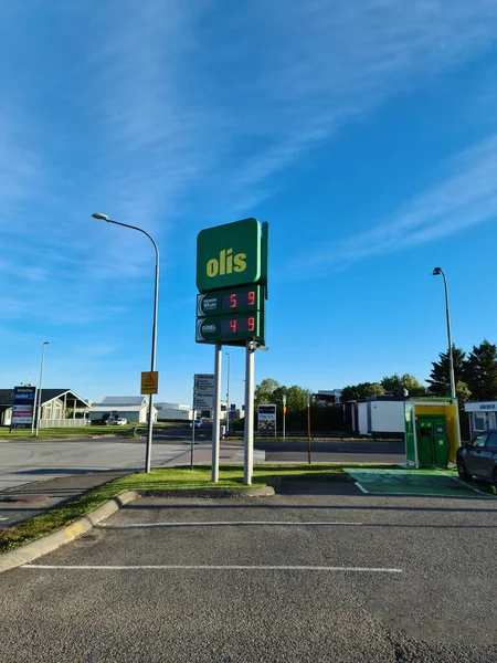 Reykjavik Iceland July 2022 Icelandic Petrol Station Company Olis Company — Stok fotoğraf