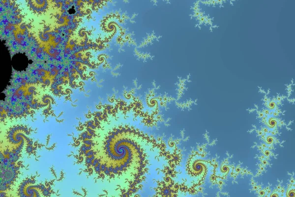 Schöner Zoom Die Unendliche Mathematische Mandelbrot Menge Fraktal — Stockfoto