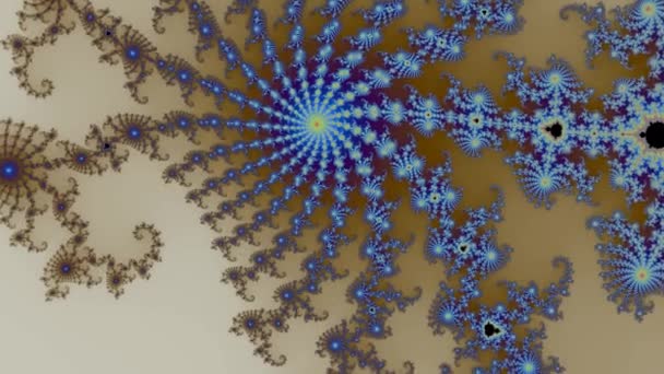 Belo Zoom Infinito Conjunto Mandelbrot Matemático Fractal — Vídeo de Stock