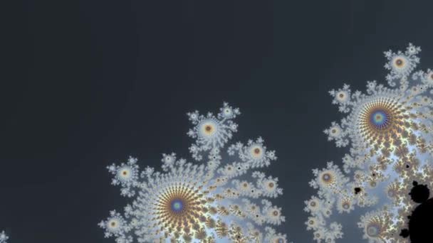 Gyönyörű Zoom Végtelen Matematikai Mandelbrot Készlet Fraktál — Stock videók