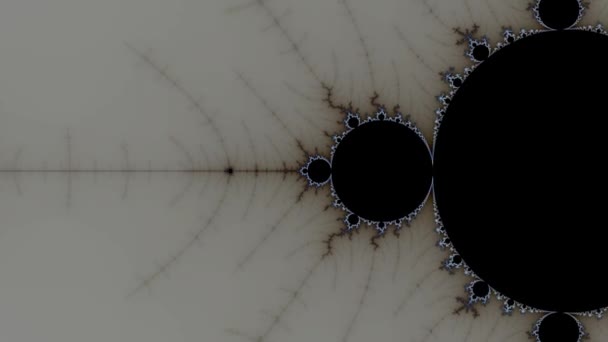 Όμορφο Ζουμ Στο Άπειρο Μαθηματικό Σύνολο Mandelbrot Fractal — Αρχείο Βίντεο