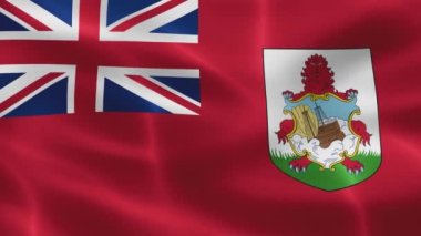 Bermuda bayrağı - gerçekçi kumaş bayrağı