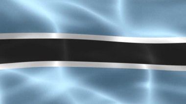 Botswana bayrağı - gerçekçi kumaş bayrağı