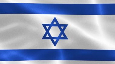 İsrail bayrağı - gerçekçi kumaş bayrağı