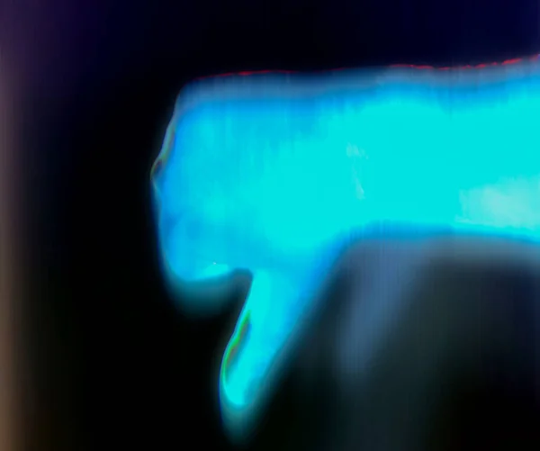 X線で輝く男の手の3Dイラスト — ストック写真
