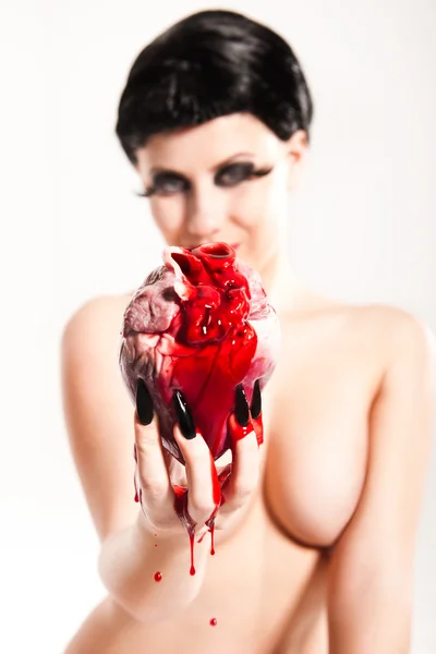 Blood heart — Stock Photo, Image