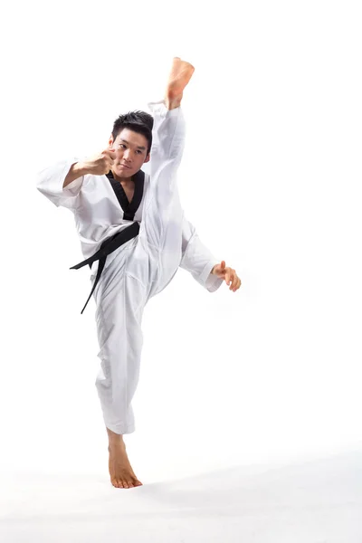 Taekwondo akce — Stock fotografie