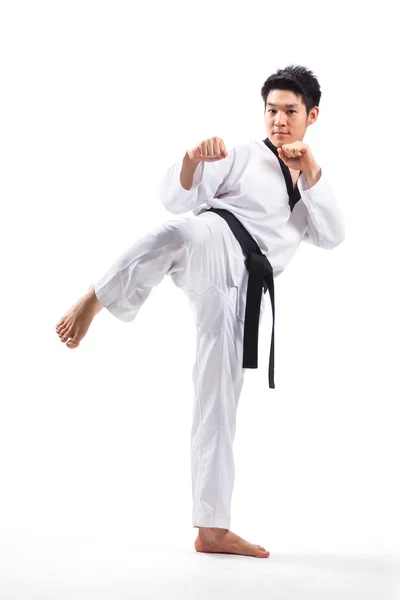 Acción Taekwondo — Foto de Stock