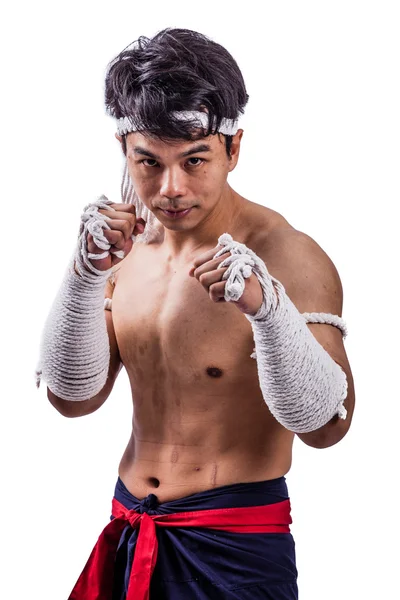Een Thaise bokser — Stockfoto