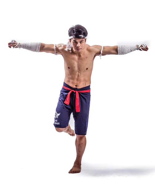 Un boxeador tailandés — Foto de Stock