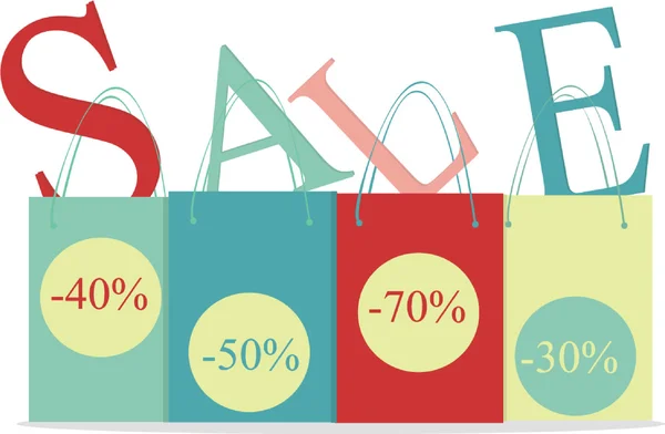 renkli alışveriş torbaları ve harfler Satılık