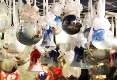 Noel için Glas dekorasyon
