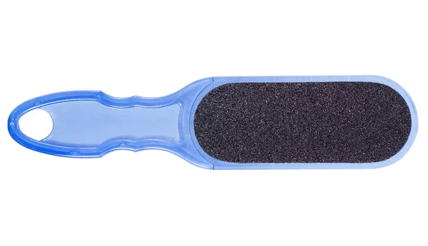 Ralador de plástico para os pés, ferramenta para a manicure e pedicure, sobre um fundo branco . — Fotografia de Stock