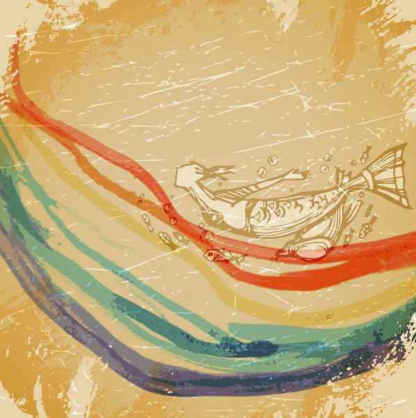 triton ile antika arka plan