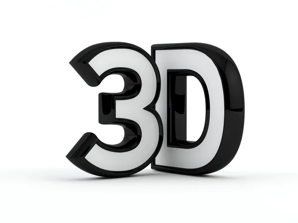 3D text - izolované na bílém — Stock fotografie