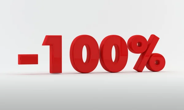 100 Percent discount — Stock Photo, Image