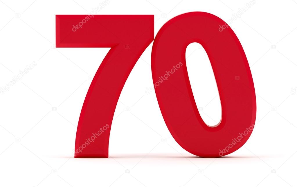 número 70 stock photo