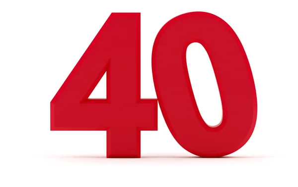 Número 40 — Fotografia de Stock