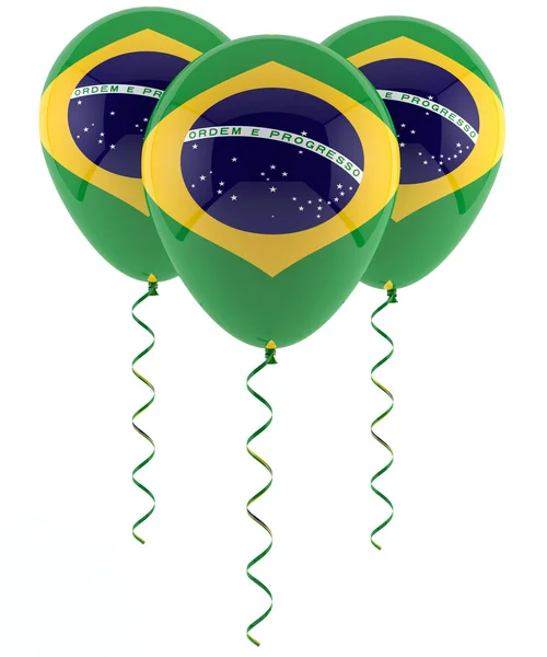 Braziliaanse vlag ballon — Stockfoto