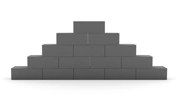 Pared piramidal de hormigón — Foto de Stock
