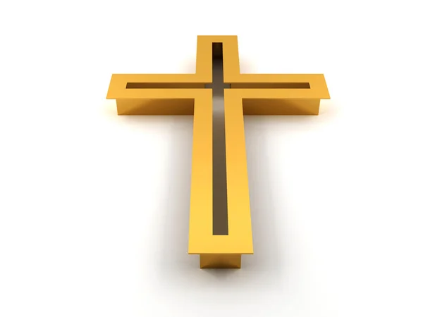 Cruz em ouro — Fotografia de Stock