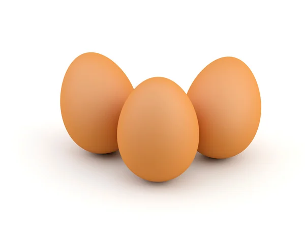 Three eggs — Stock Photo, Image