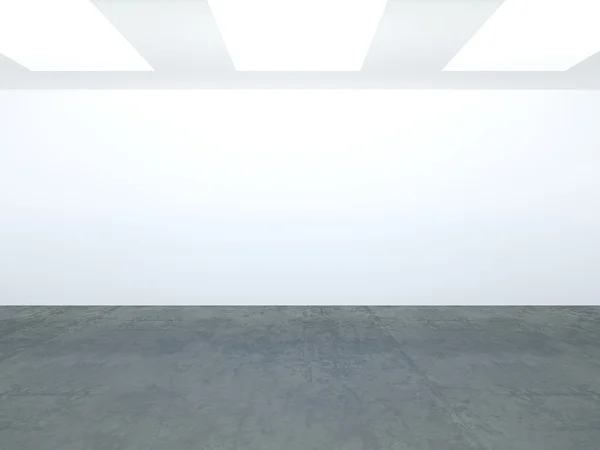 3D пустая белая комната Лицензионные Стоковые Фото