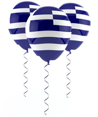 Yunan bayrağı balon
