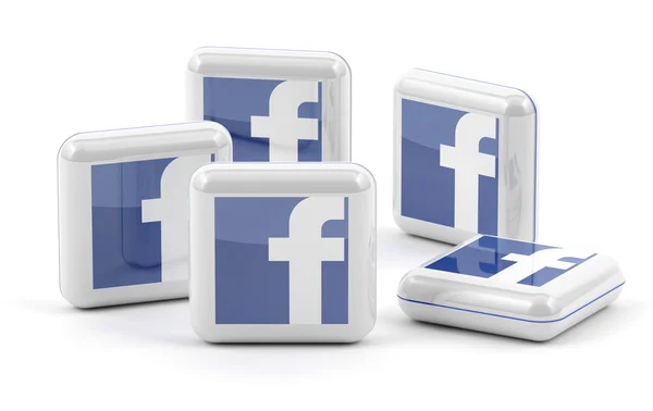 Facebook Buttons — Stock Photo, Image