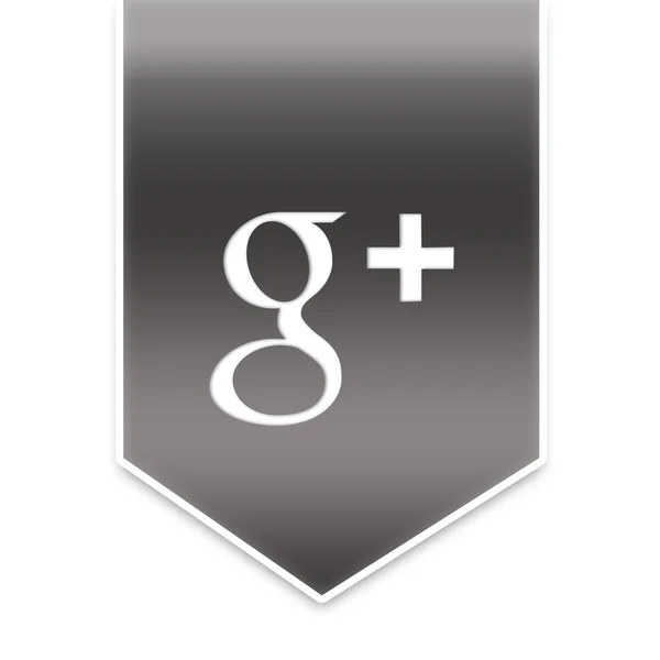 Google plus стрічки — стокове фото