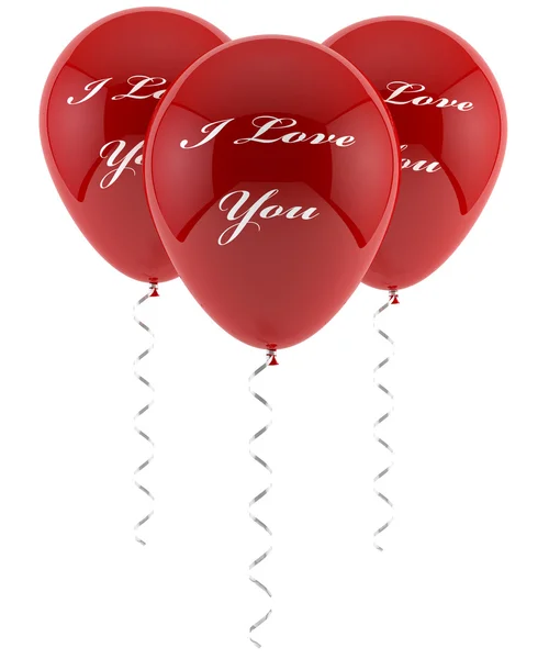 Adoro-te balões. — Fotografia de Stock