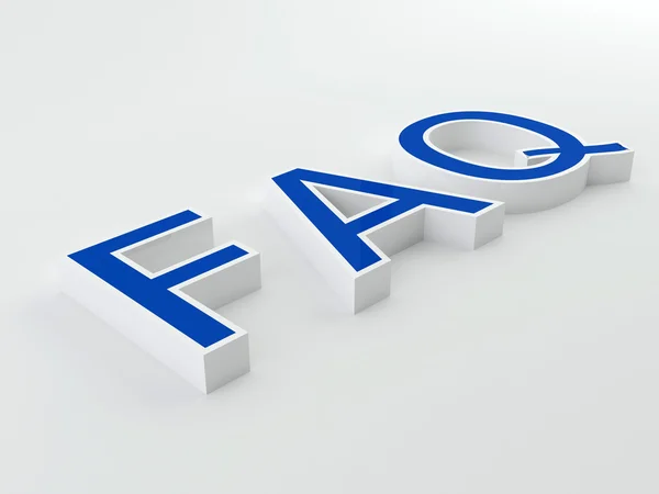 FAQ Frequently Asked Questions — Stock Photo, Image
