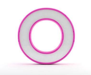 3D parlak pembe anahat - harf o harfi