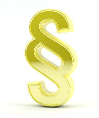 paragraf sembolü - altın