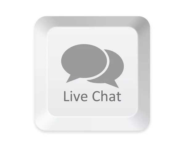 Tlačítko Live chat — Stock fotografie