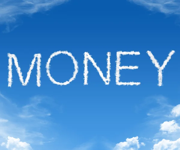 Pieniądze - chmura słowa — Zdjęcie stockowe