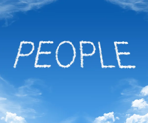 People - word cloud — Stock Photo, Image