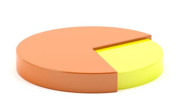 3D-Tortendiagramm — Stockfoto