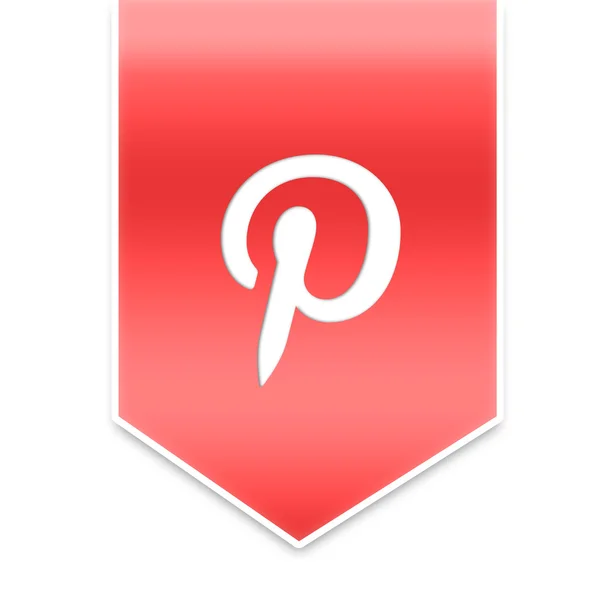 Pinterest ribbon — Stock Photo, Image