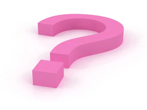 Big Question Pink — Stock Photo, Image