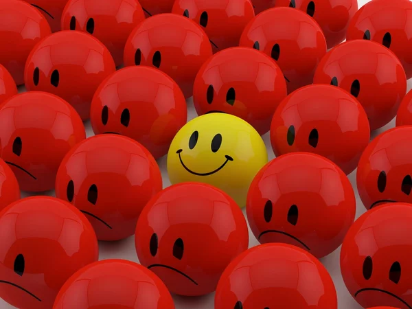 One happy smiley — Stock Photo, Image