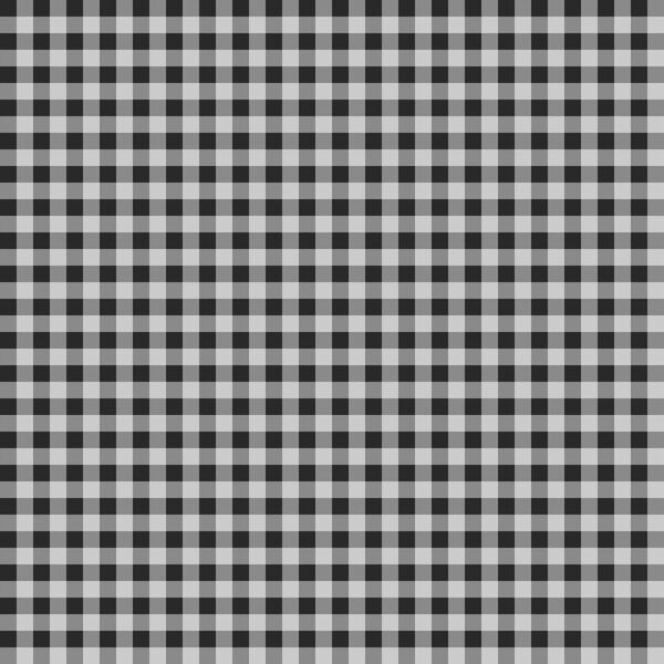 Беззубый узор Джингема - черный и белый
